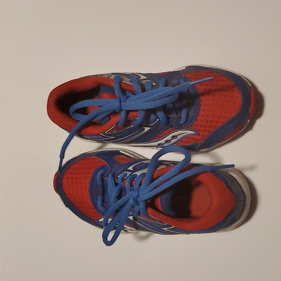 Kids / Toddler Saucony red white blue lace up shoes, size 10.5 toddler - Picture 1 of 4